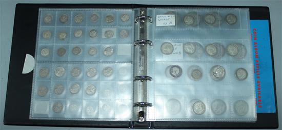 An album of British coins
